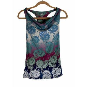 4/$25 REI Yoga Athletic Tank Tunic Drape Top Floral  XXS